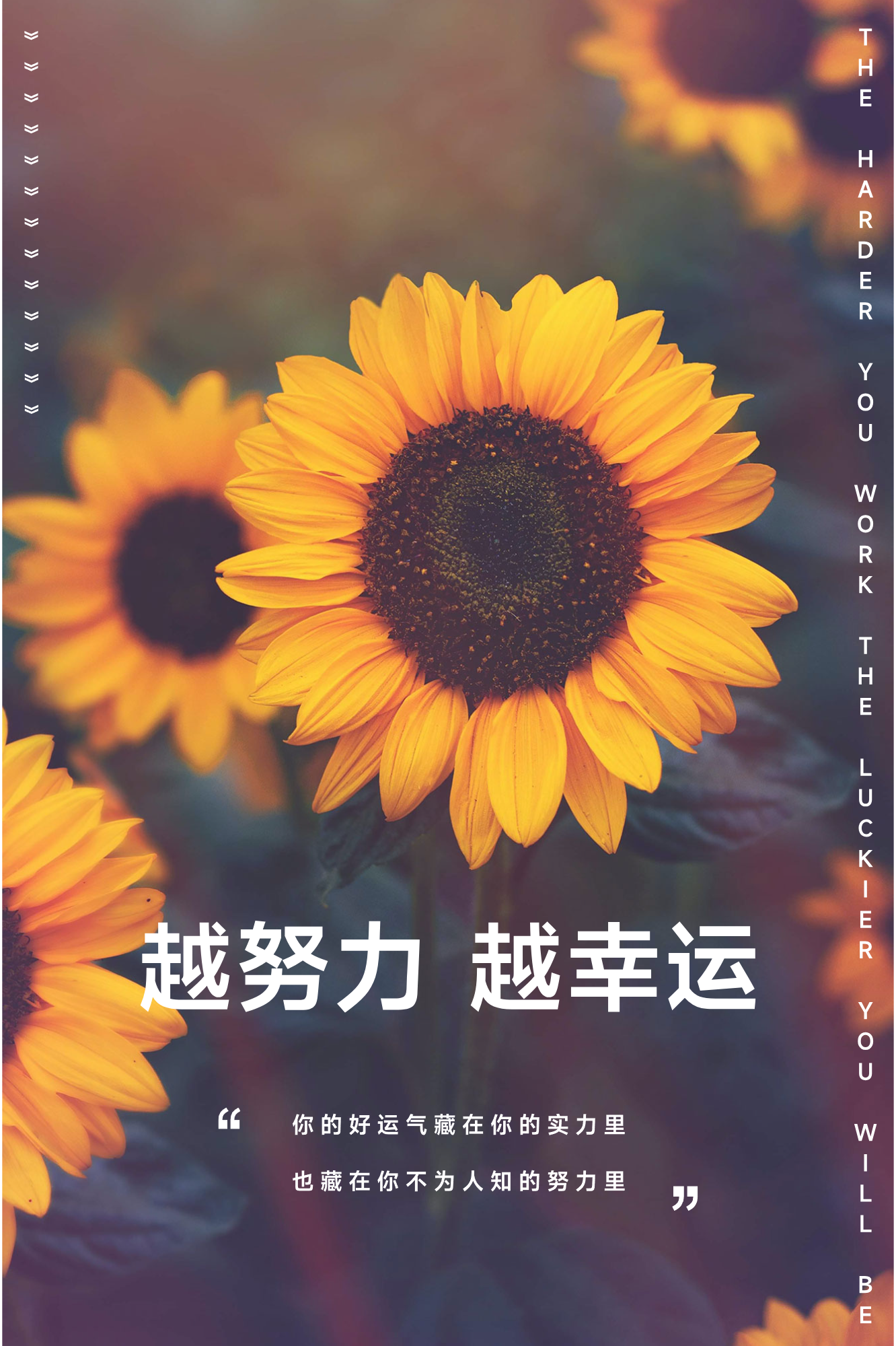 越努力越幸运